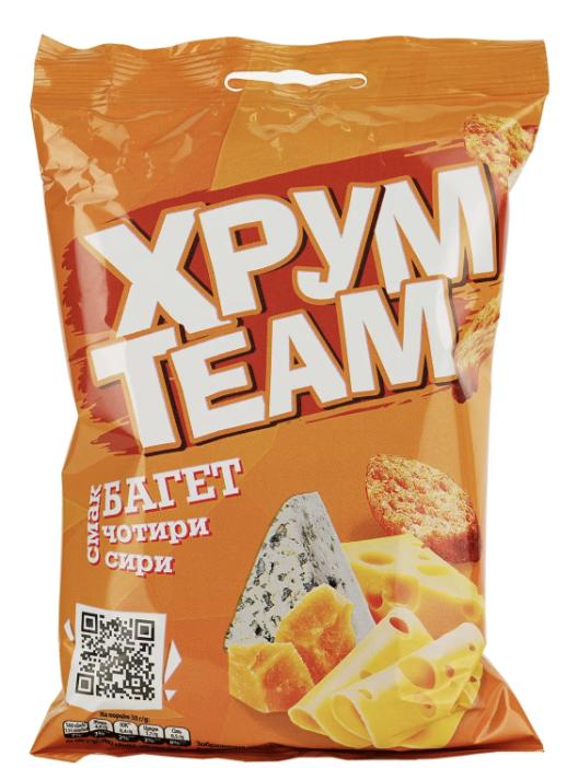 Сухарики ХрумTeam Багет 4 Сири 0.055кг